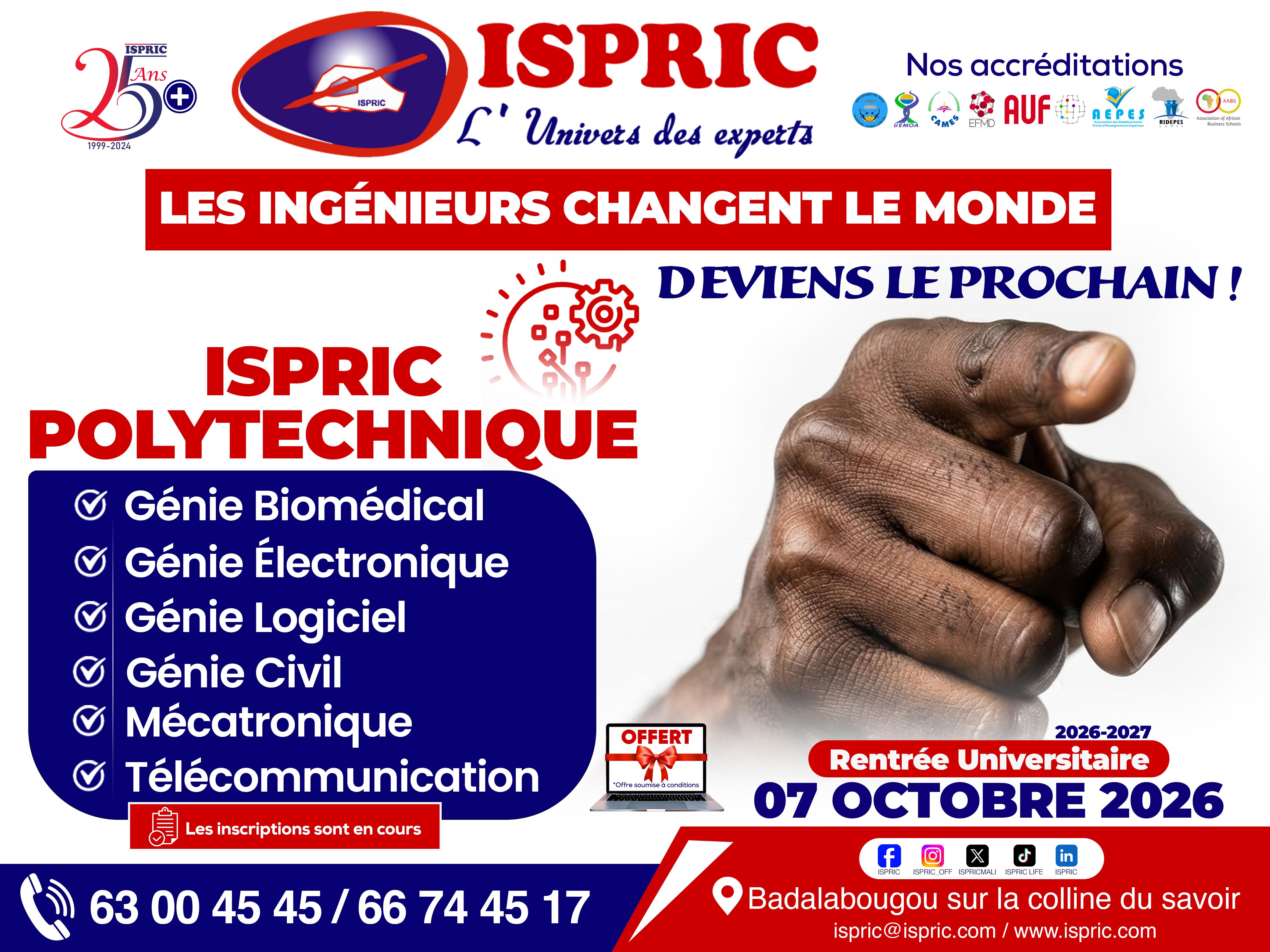 ISPRIC, le choix naturel pour vos études universitaires